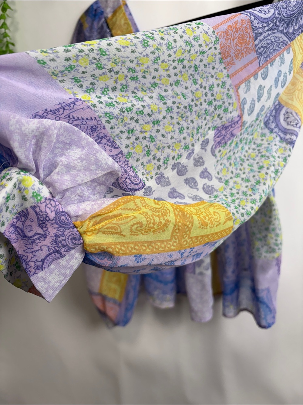 ASOS Multicolor Patchwork Blouse - Picture 7 of 12